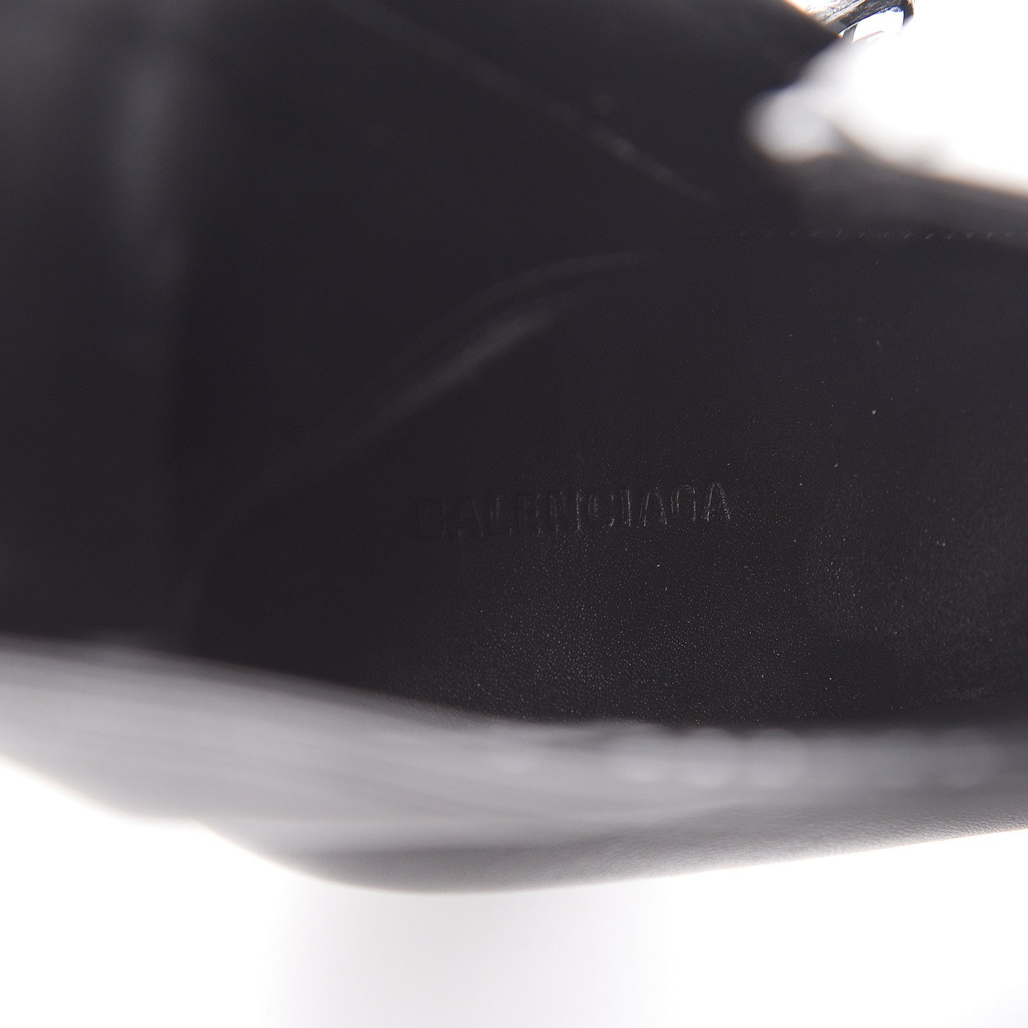 Balenciaga Shiny Sheepskin 20mm Oval Booties 37 Black 10 of 13