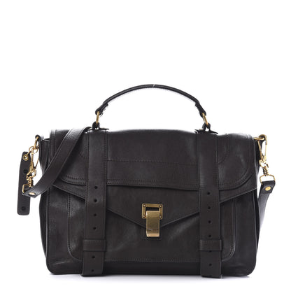 Proenza Schouler Lambskin Medium PS1 Satchel Dark Chocolate 1 of 12