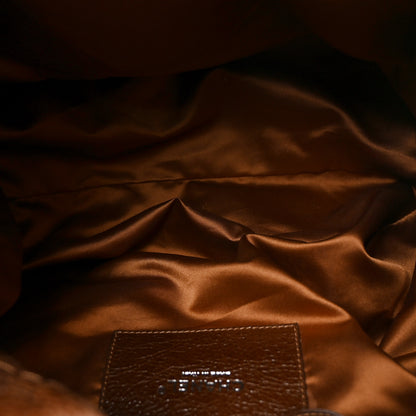 Chanel Glazed Calfskin On The Road Drawstring Tote Brown 4 of 8