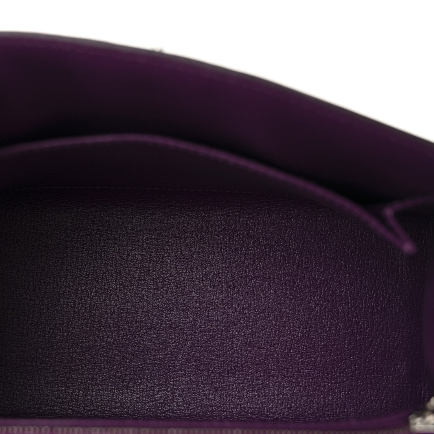 Hermes Madame Calfskin Kelly Sellier 25 Anemone 5 of 10