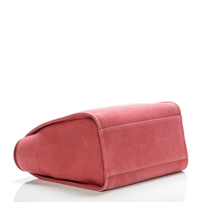 Chanel Canvas Large Deauville Tote Red 4 of 7