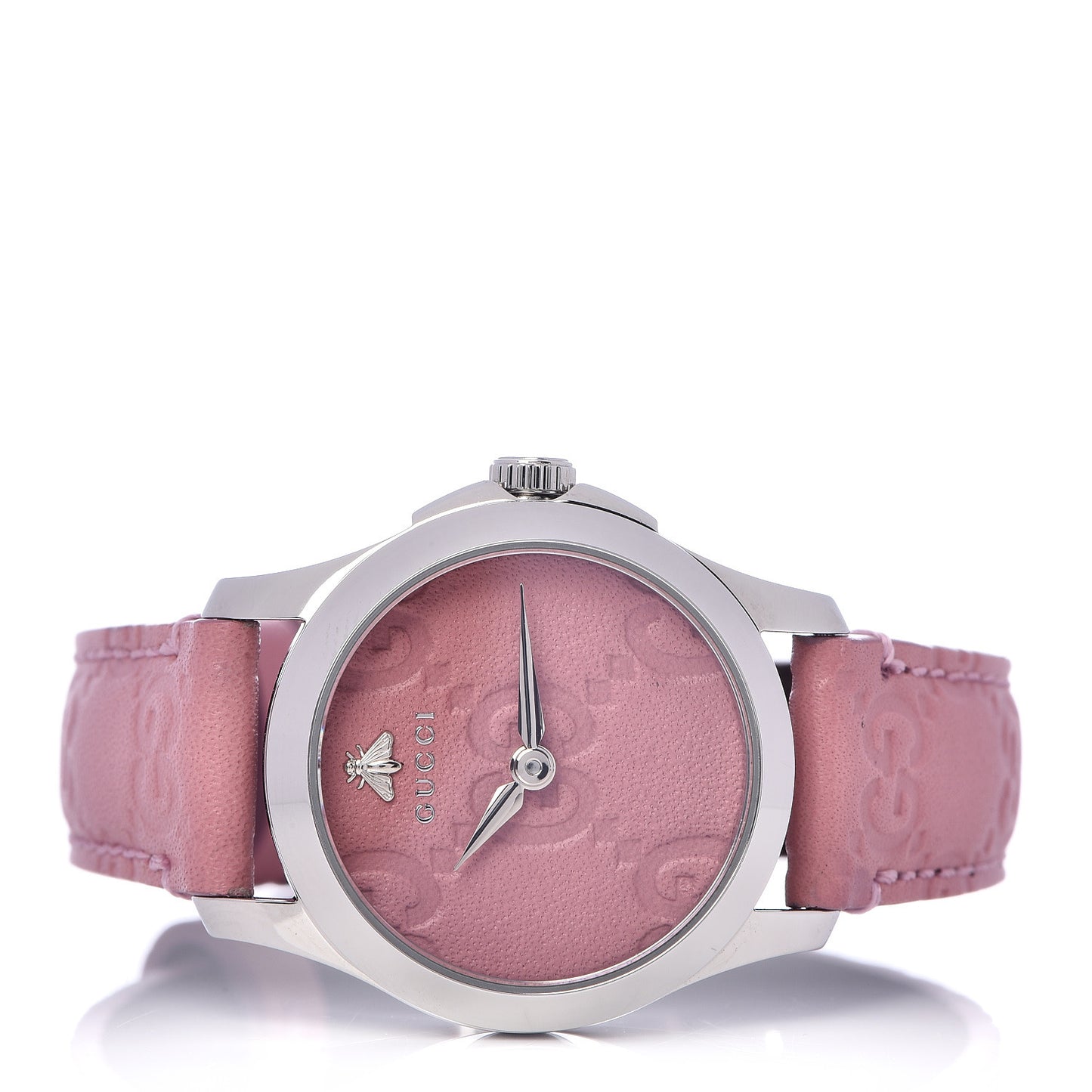 Stainless Steel Calfskin 27mm G-Timeless Quartz Watch Pink
