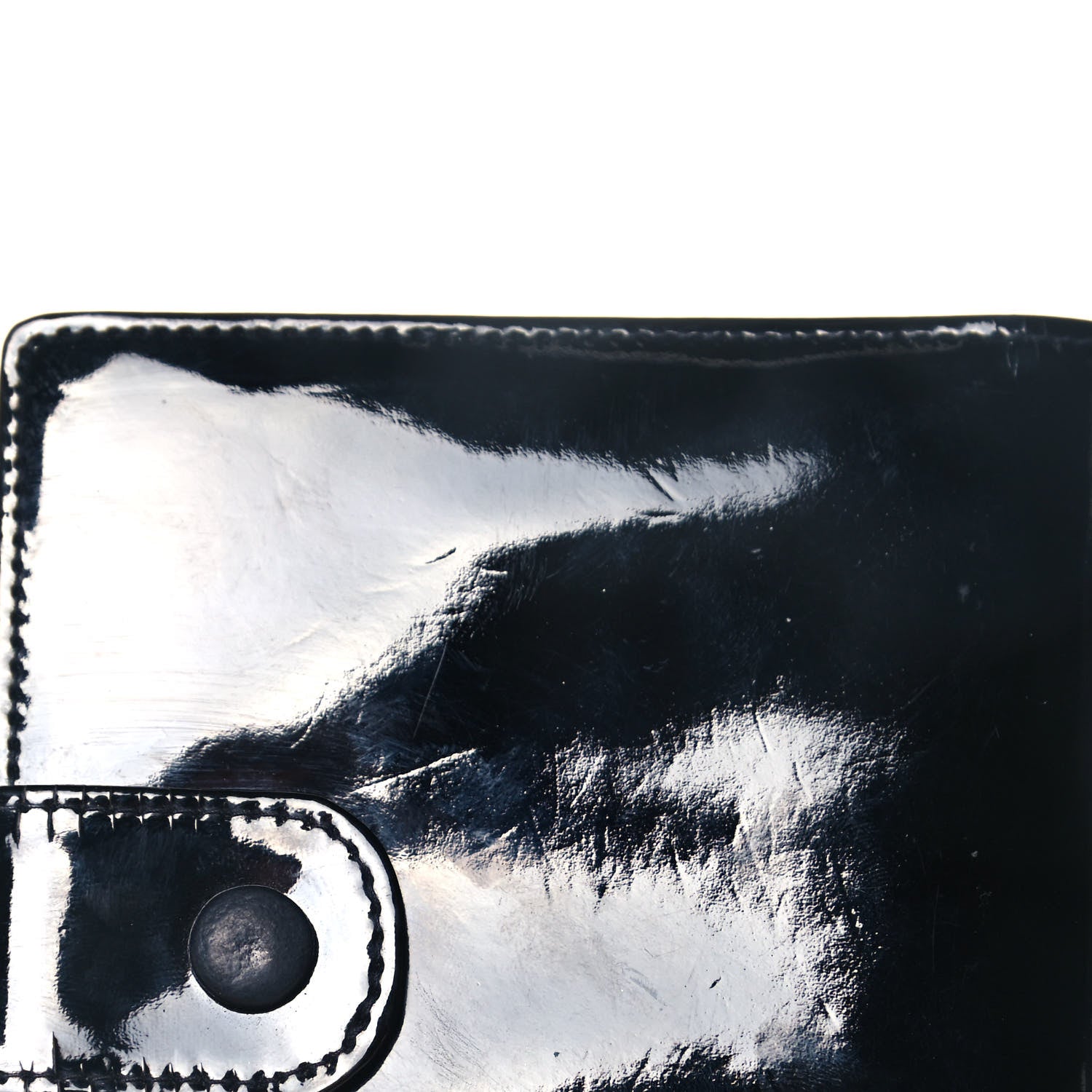 Chanel Patent Timeless CC Compact French Wallet Black 15 of 15