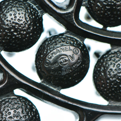 Chanel Crystal CC Brooch Black 4 of 4