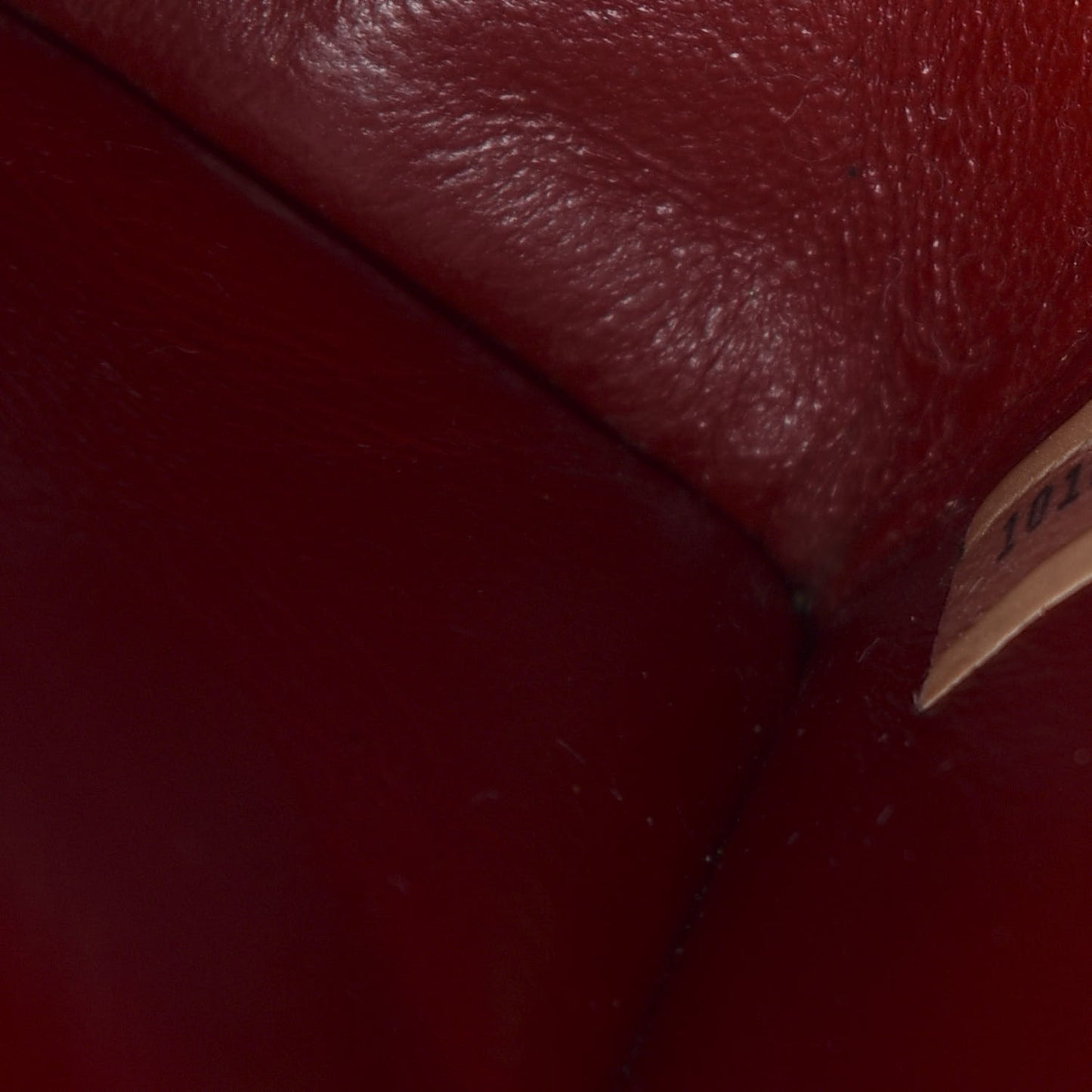 Lambskin Quilted Envelope Flap Red