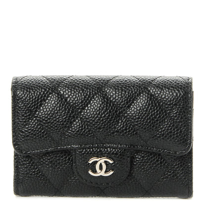 Chanel Caviar Quilted Flap Card Holder Black 1 of 9