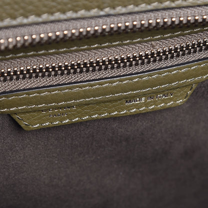 Celine Drummed Calfskin Micro Luggage Jungle 6 of 7
