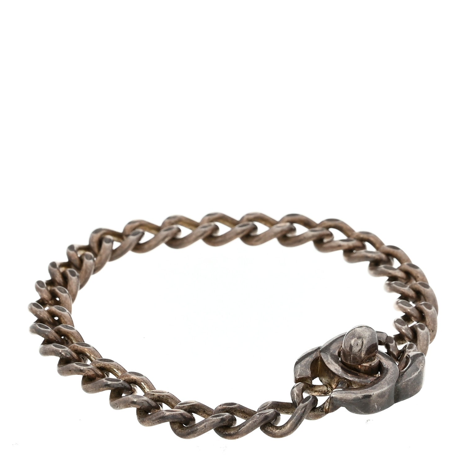 Chanel Metal CC Turnlock Bracelet Silver 1 of 4