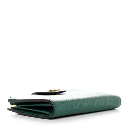 Gucci Piuma Calfskin Medium Bamboo Double G Wallet Emerald 4 of 10