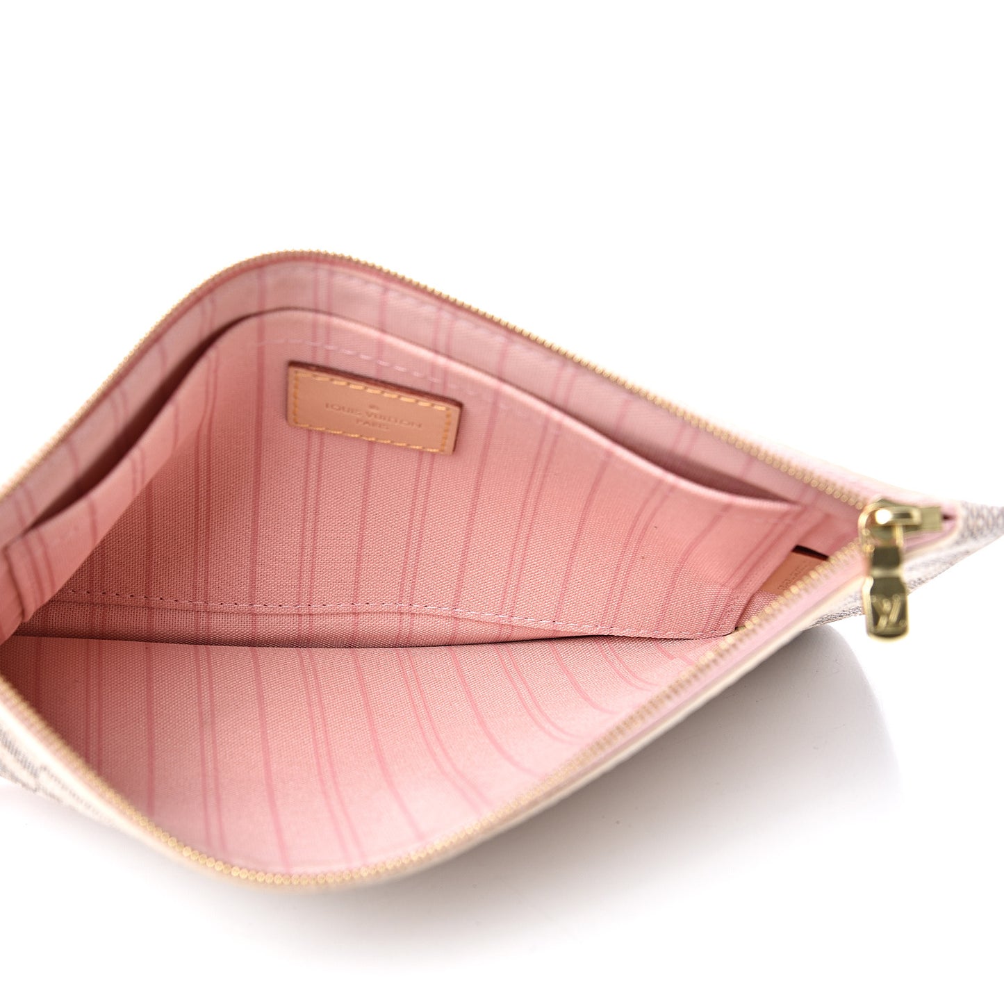 Damier Azur Neverfull MM GM Pochette Rose Ballerine