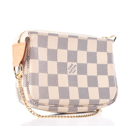 Louis Vuitton Damier Azur Mini Pochette Accessories 3 of 7