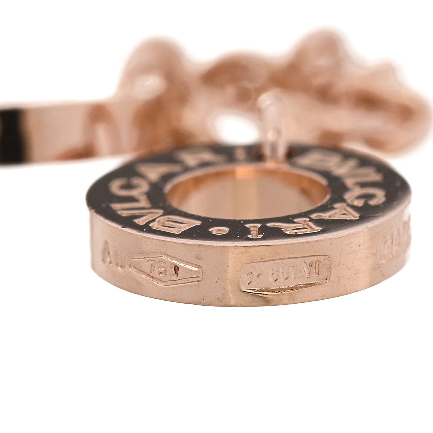 18K Rose Gold Ceramic B.Zero1 Legends Pendant Necklace Black