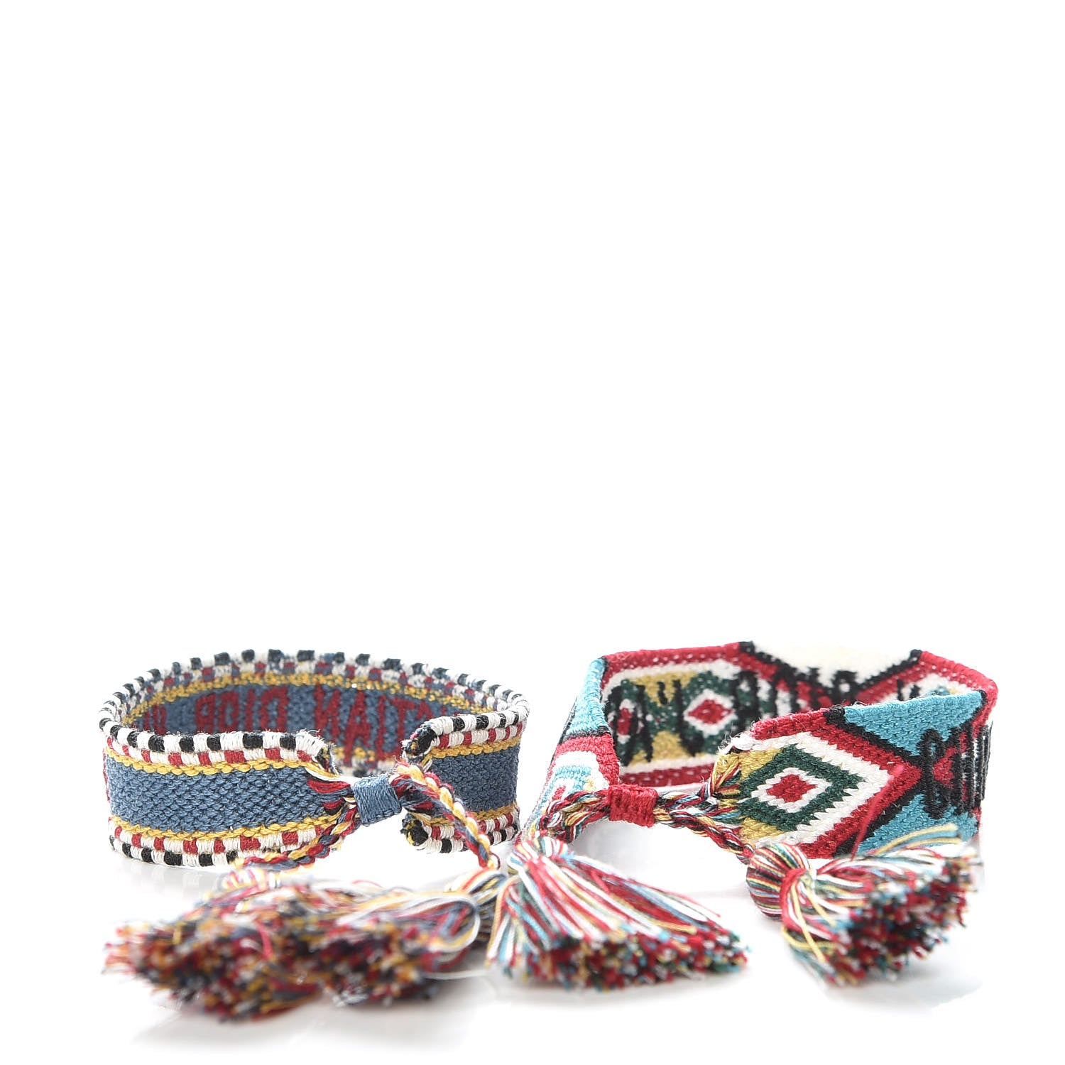 Christian Dior Woven Cotton J'Adior Friendship Bracelet Set Blue Multicolor 3 of 6