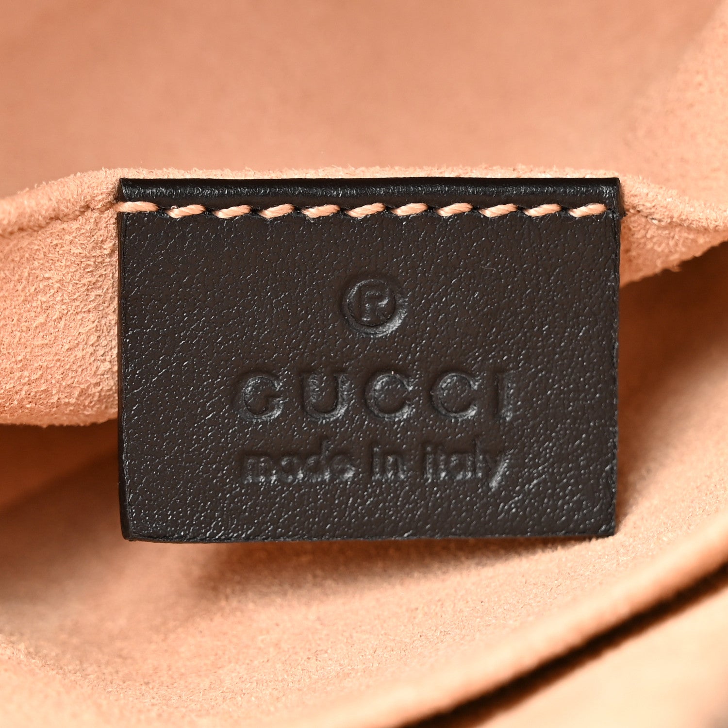 Gucci Calfskin Matelasse Animal Studs GG Marmont Belt Bag Black 6 of 10