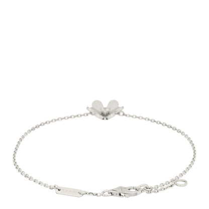 Van Cleef & Arpels 18K White Gold Diamond Mini Frivole Bracelet 2 of 3