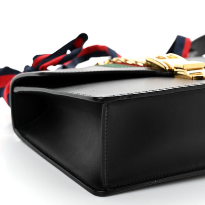 Gucci Calfskin Small Sylvie Shoulder Bag Black 9 of 10