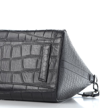 Givenchy Calfskin Crocodile Embossed Medium Antigona Black 6 of 9