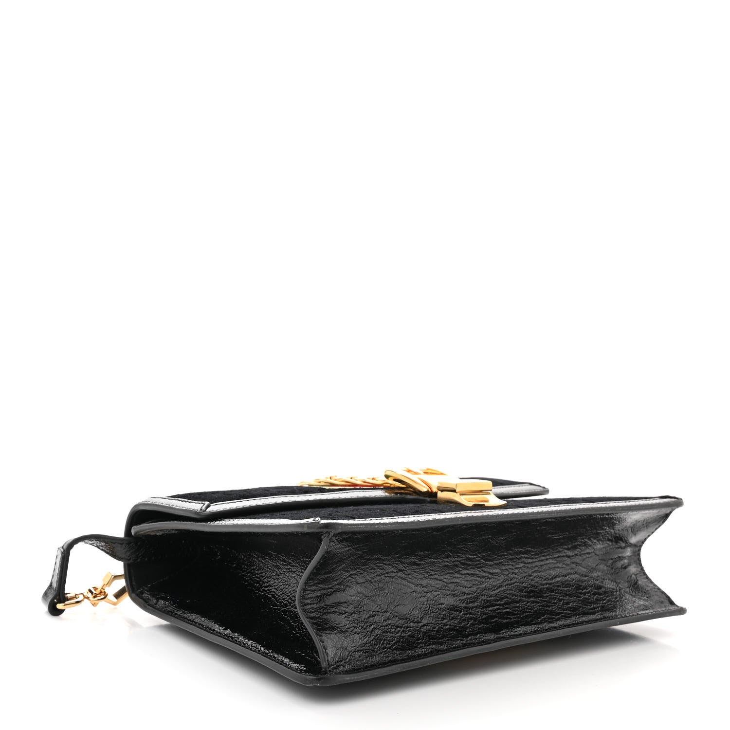 Gucci Velvet GG Monogram Small Sylvie Shoulder Bag Black 4 of 12