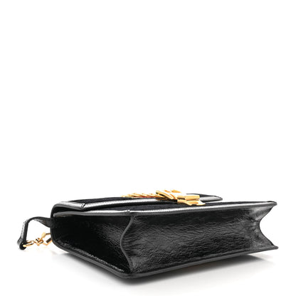 Gucci Velvet GG Monogram Small Sylvie Shoulder Bag Black 4 of 12