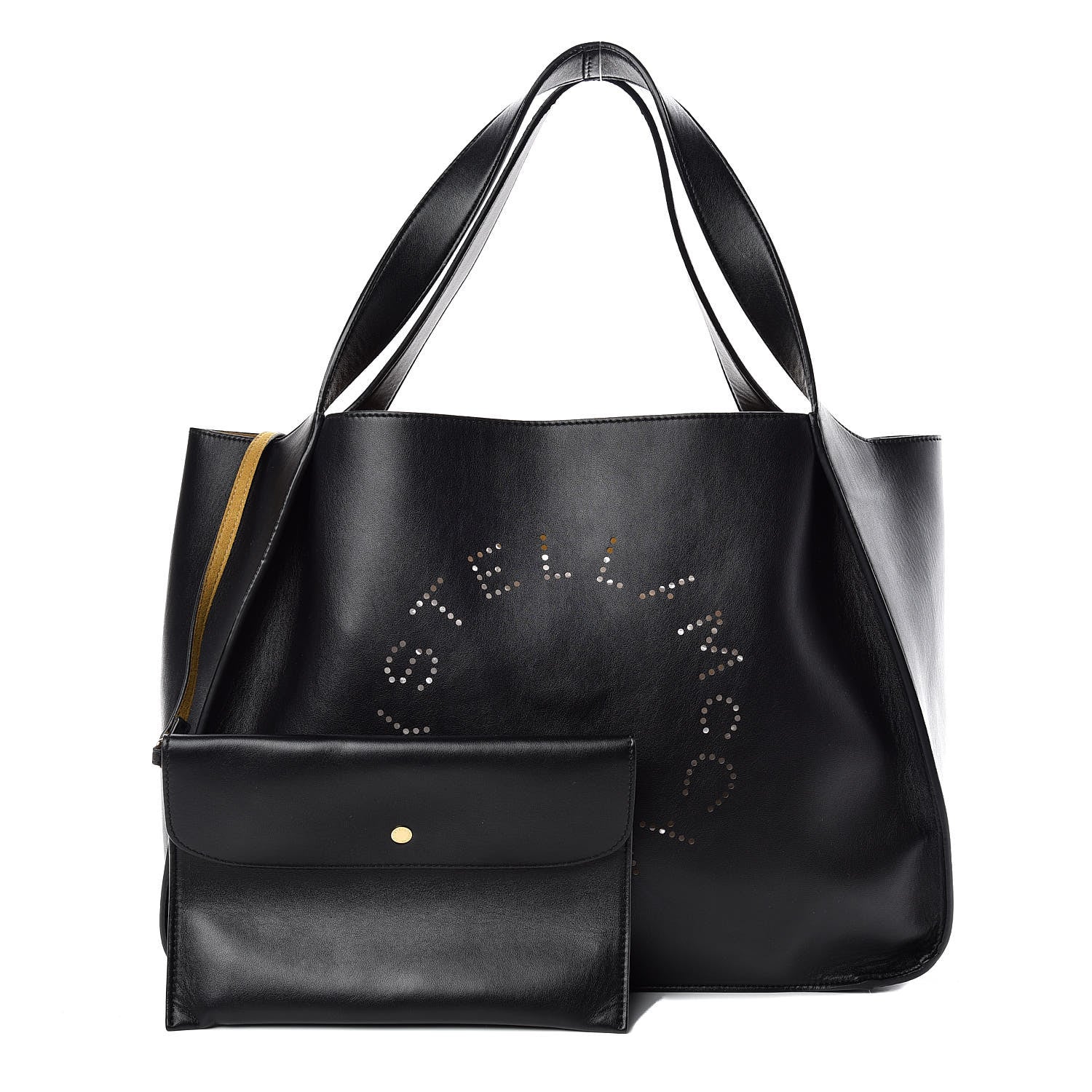 Stella McCartney Eco Alter Nappa East West Perforated Tote Black 1 of 11