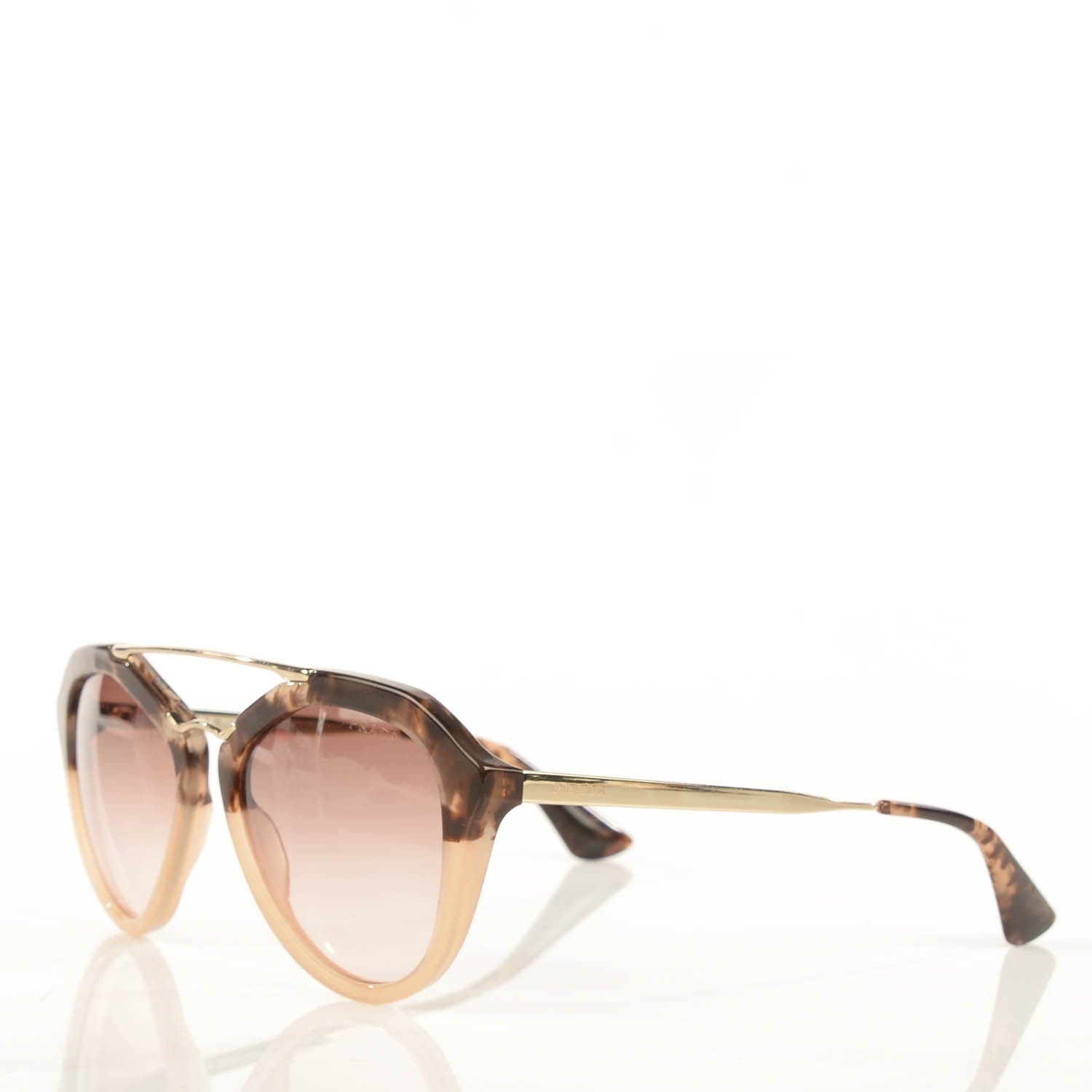 Prada Cinema Sunglasses SPR 12Q Tortoise Gold 2 of 7