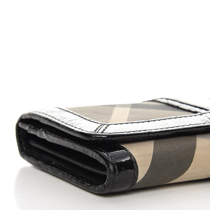 Burberry Beat Check Penrose Continental Wallet Black 11 of 16