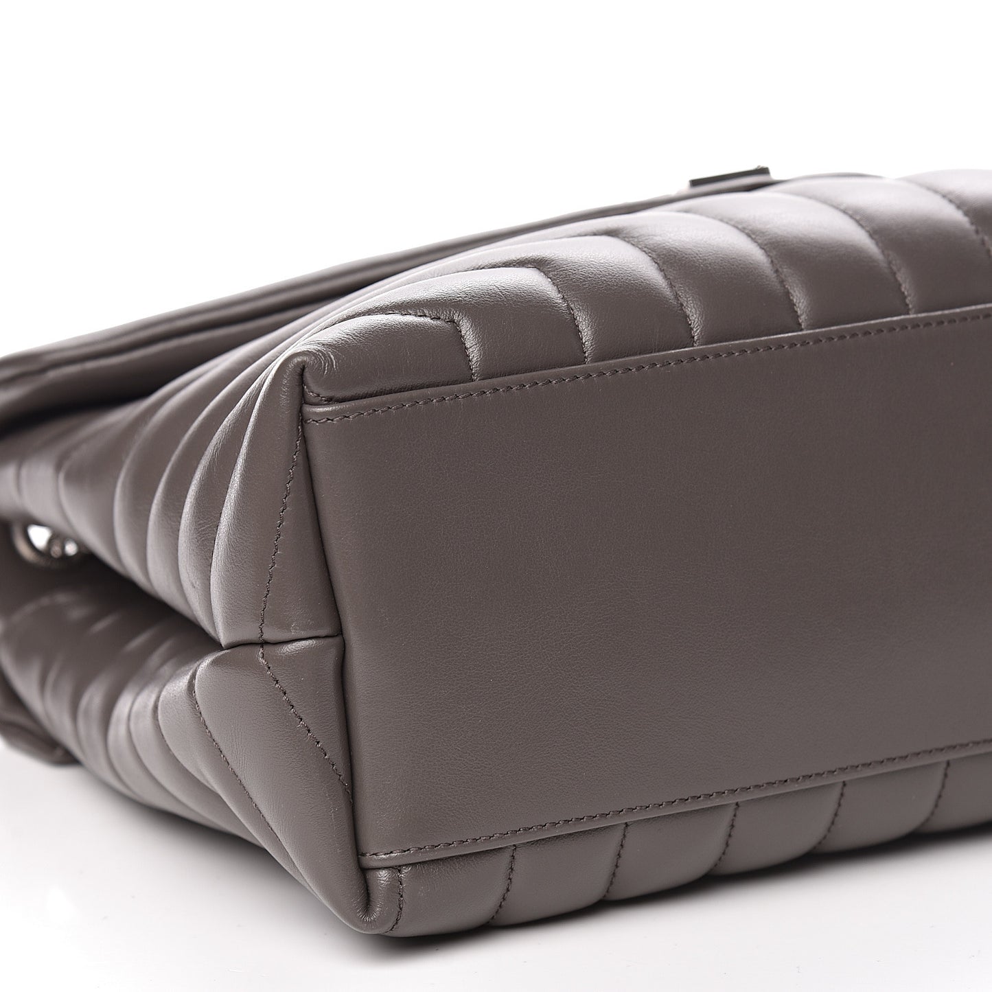 Calfskin Y Quilted Monogram Medium Loulou Chain Satchel Earth