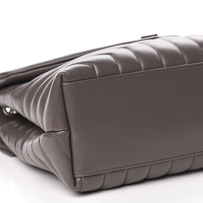 Saint Laurent Calfskin Y Quilted Monogram Medium Loulou Chain Satchel Earth 11 of 11