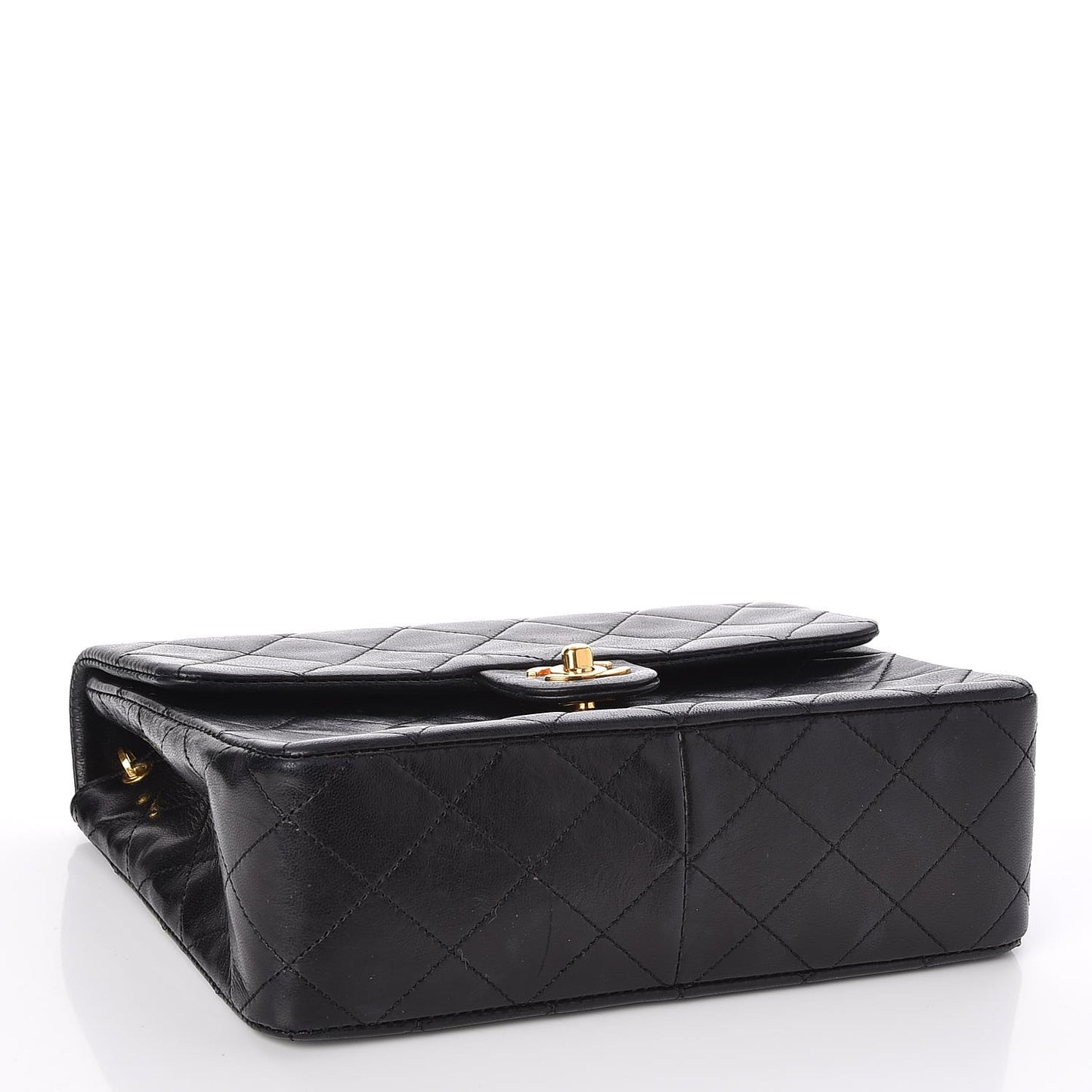 Lambskin Quilted Small Flap Black