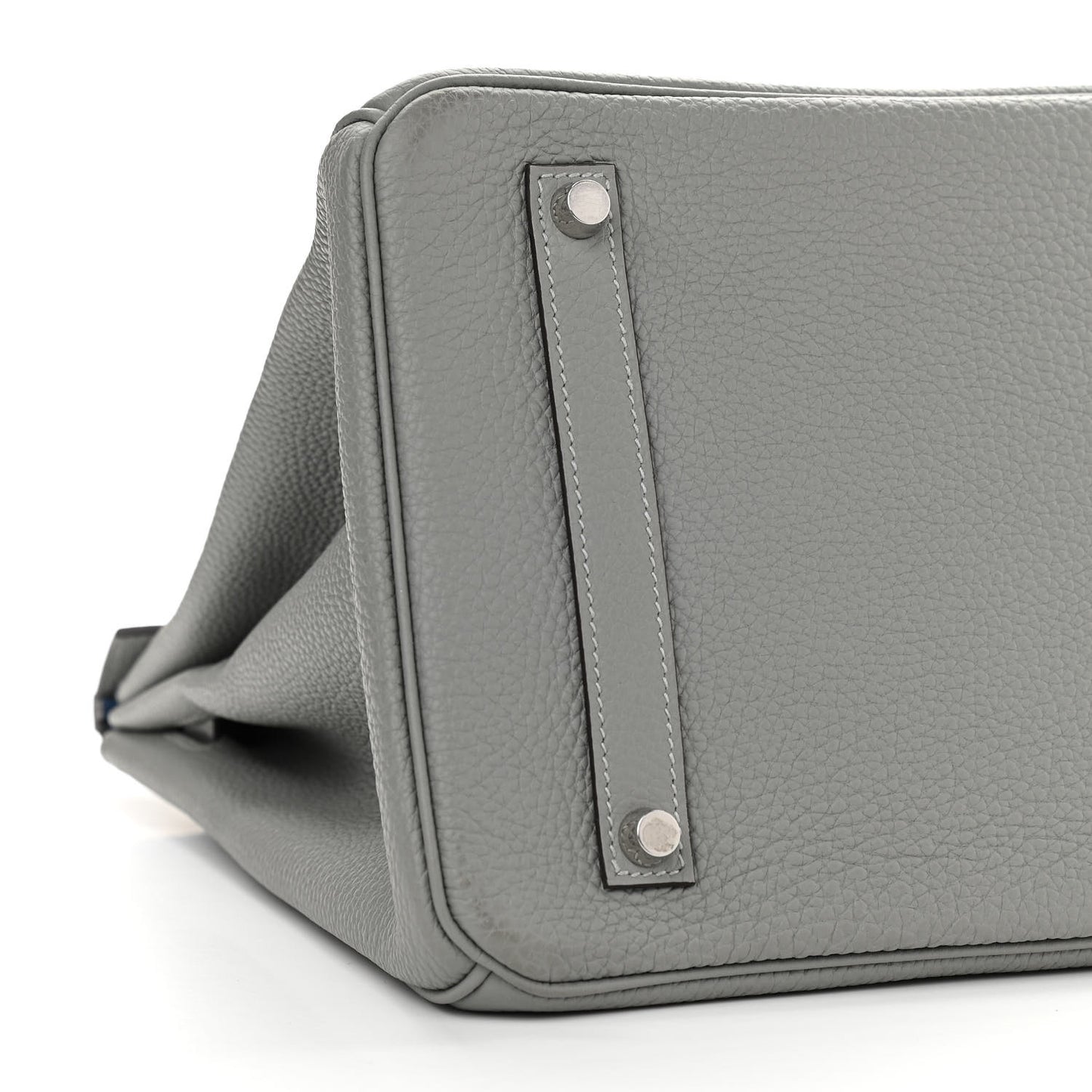 Togo Bi-Color Birkin 35 Gris Mouette Bleu Agate