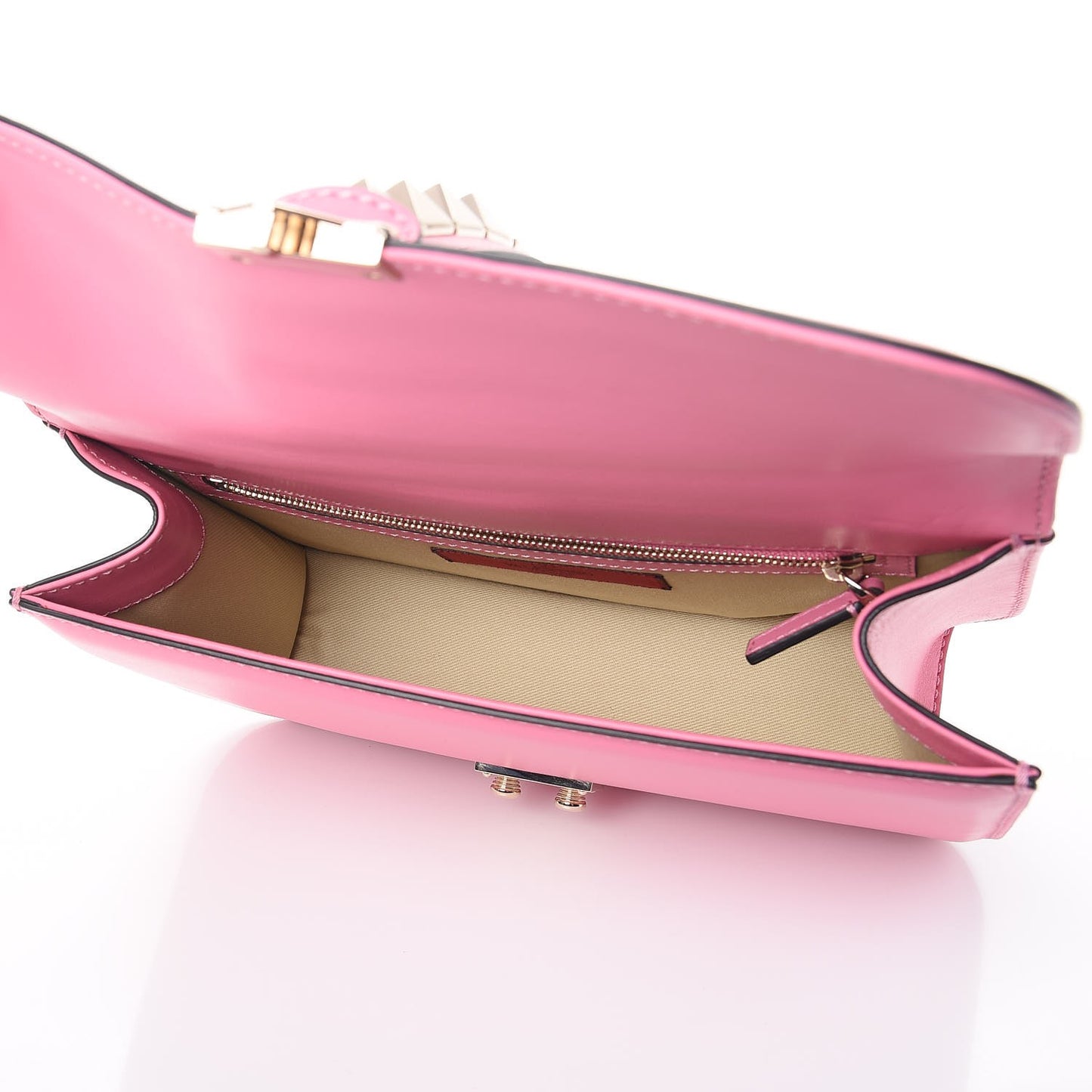Vitello Medium Glam Lock Rockstud Flap Ninphea