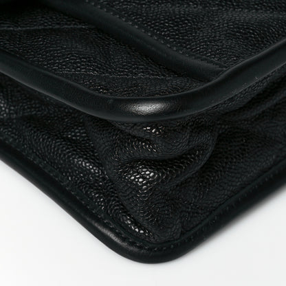 Chanel Caviar Quilted Large French Riviera Flap Black 9 of 10