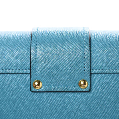 Prada Saffiano Lock Crossbody Turchese 12 of 12
