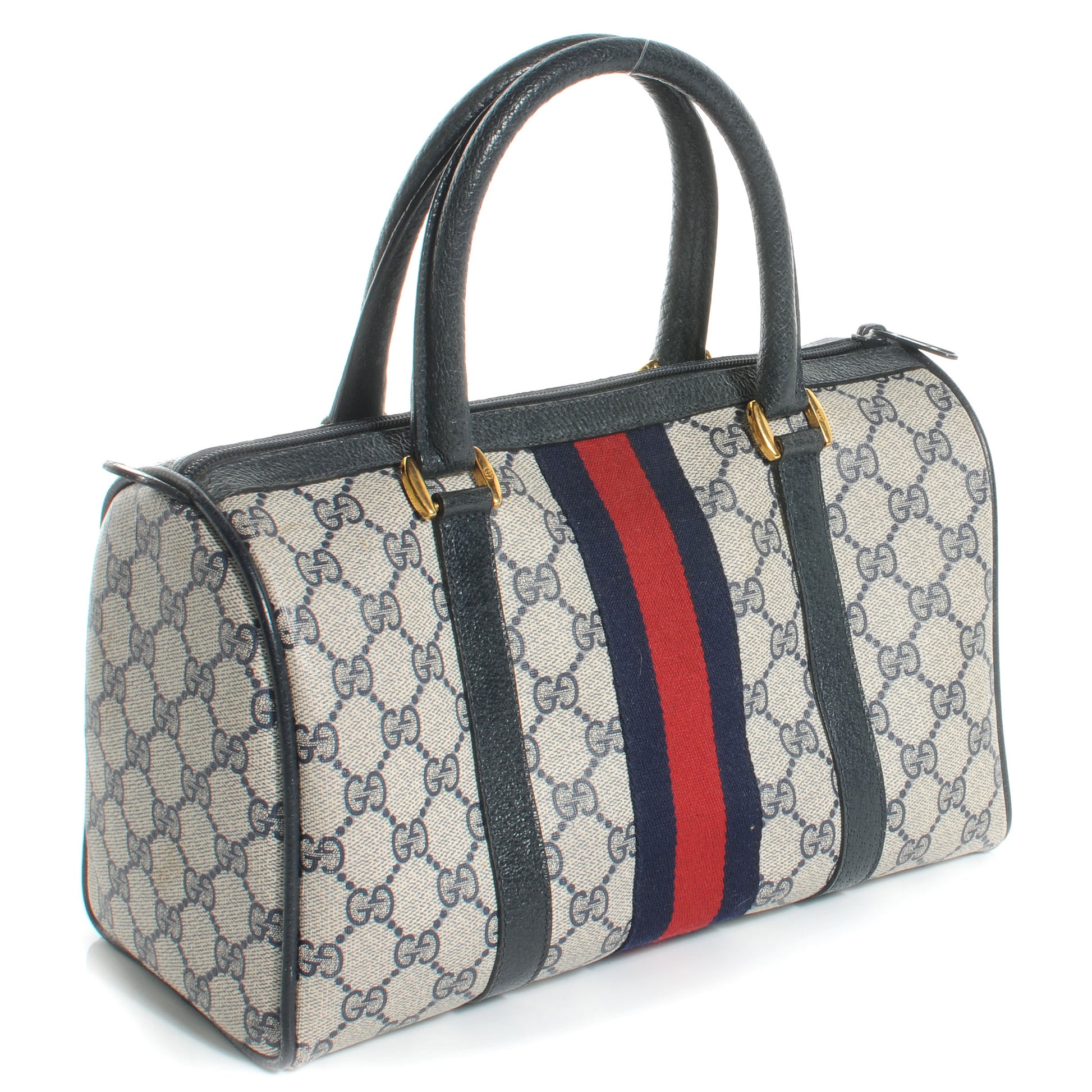 Gucci Monogram Web Boston Navy 3 of 9