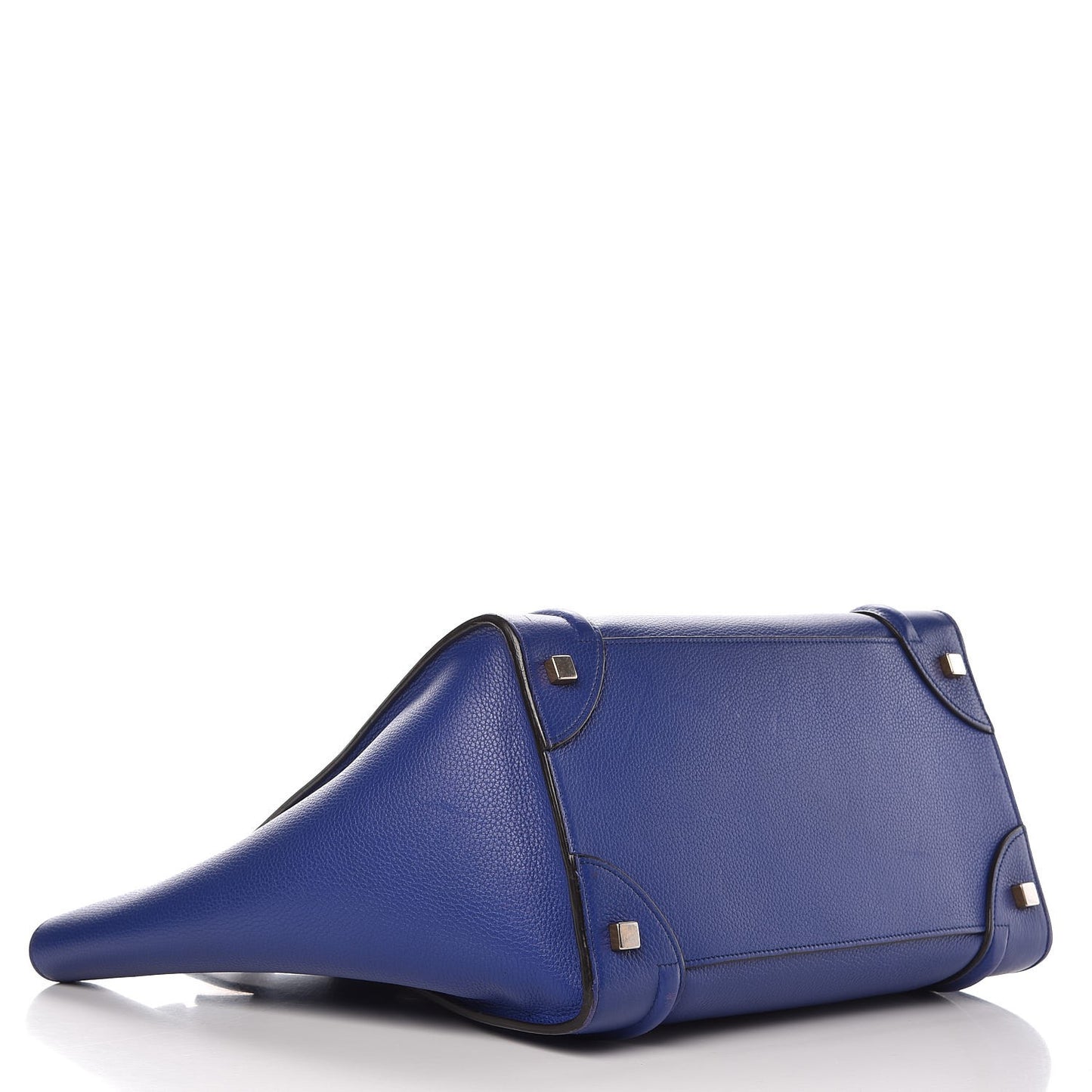Drummed Calfskin Mini Luggage Indigo