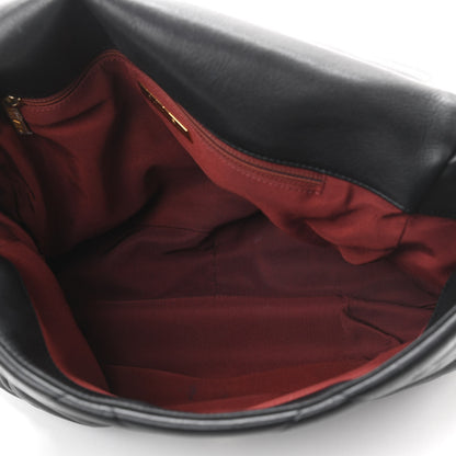 Chanel Goatskin Quilted Maxi Chanel 19 Flap Black 4 of 10