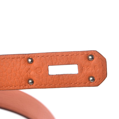 Hermes Taurillon Clemence Jypsiere 34 Orange 7 of 9
