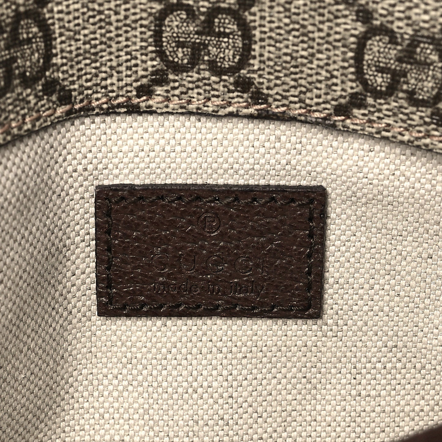 GG Supreme Monogram Neo Vintage Web Belt Bag Brown