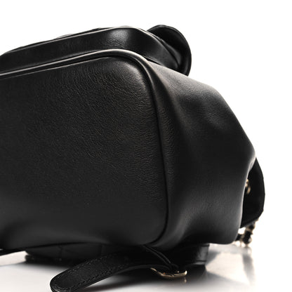 Chanel Lambskin Quilted Small Duma Drawstring Backpack Black 10 of 10