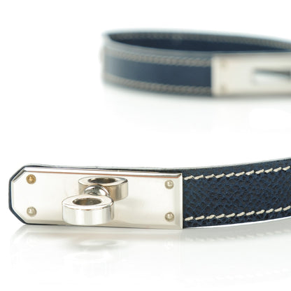 Hermes Courchevel Kelly Necklace Bleu Indigo 7 of 7