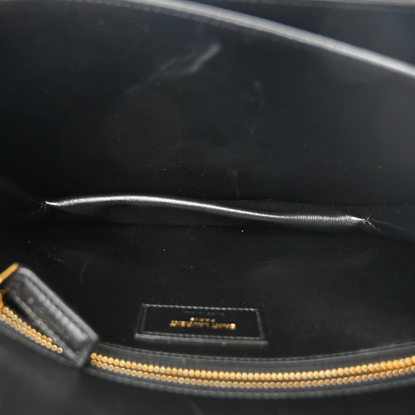 Lambskin Carre Quilted Le Maillon Satchel Black