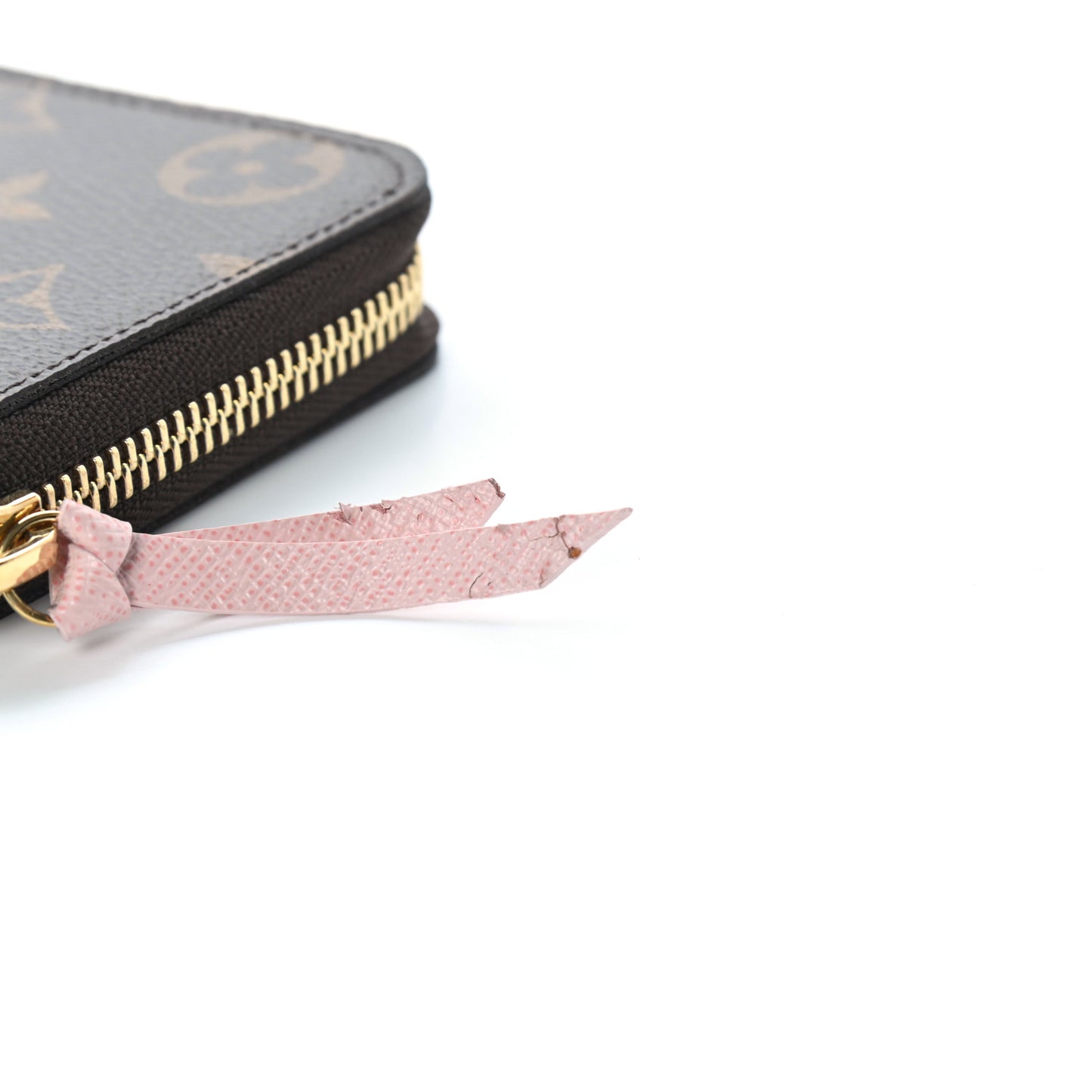 Monogram Clemence Wallet Rose Ballerine