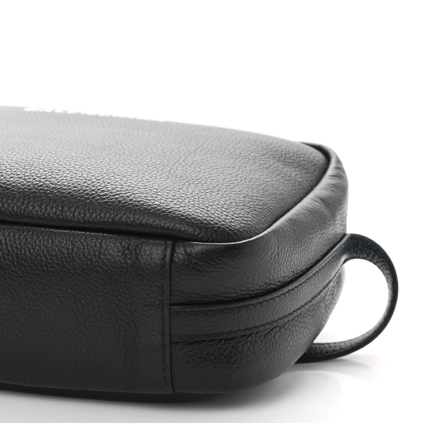 Calfskin Logo M Everyday Camera Bag Black