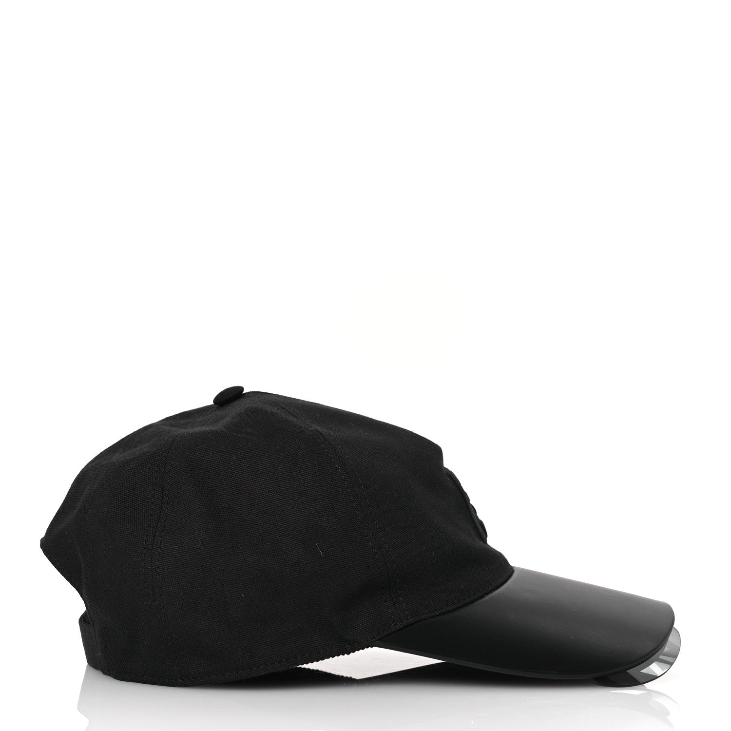 Fendi Cotton Suede Eyecap Shield Sunglasses With Baseball Cap 58 Black 6 of 9