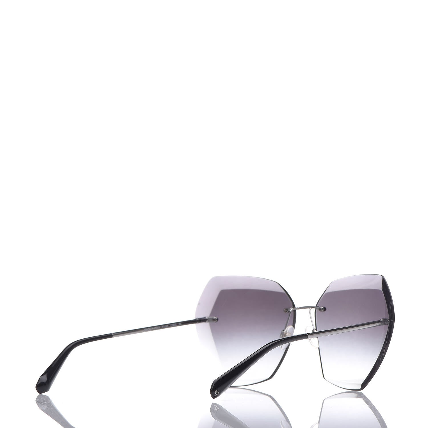 Chanel Cat Eye Sunglasses 71180 Silver 5 of 10