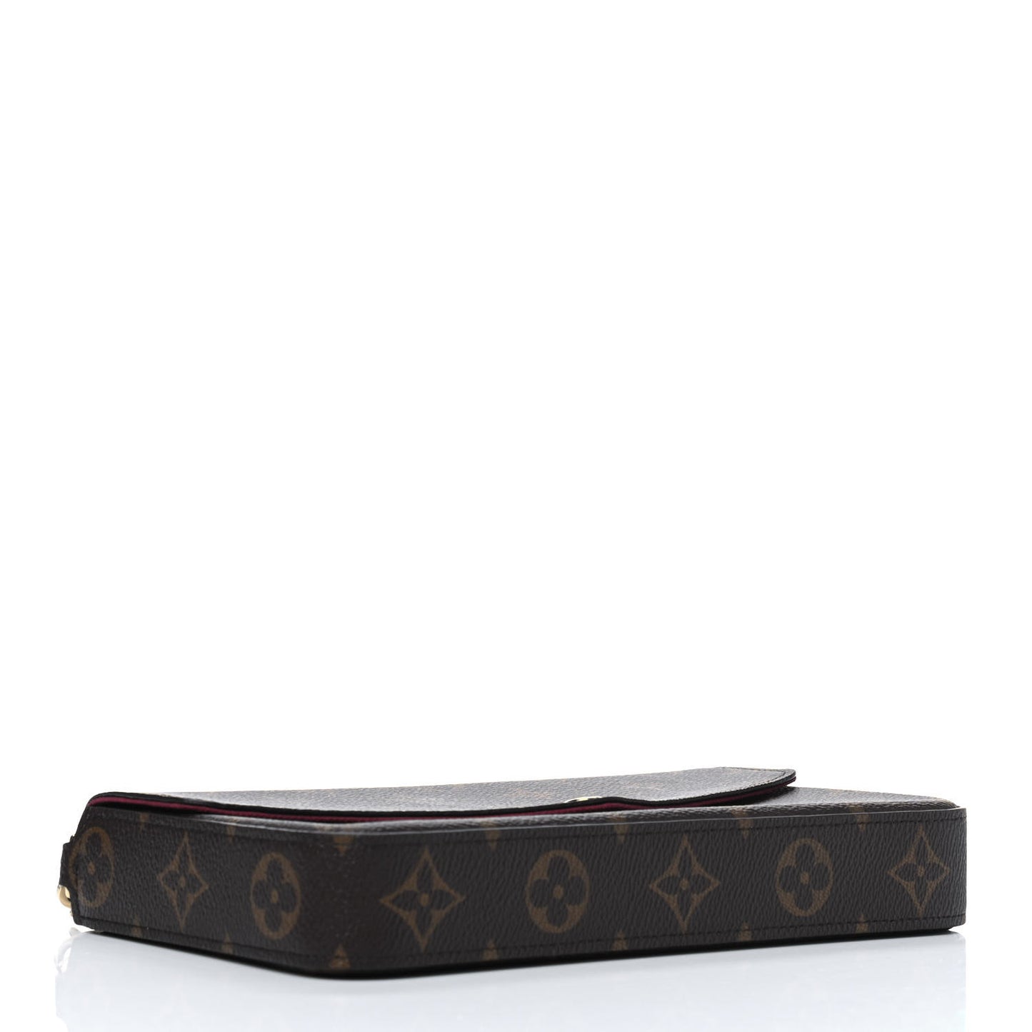 Monogram Pochette Felicie Chain Wallet Fuchsia