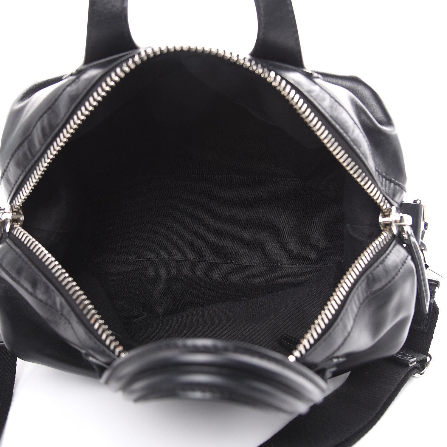 Givenchy Waxed Calfskin Small Nightingale Logo Strap Black 5 of 19