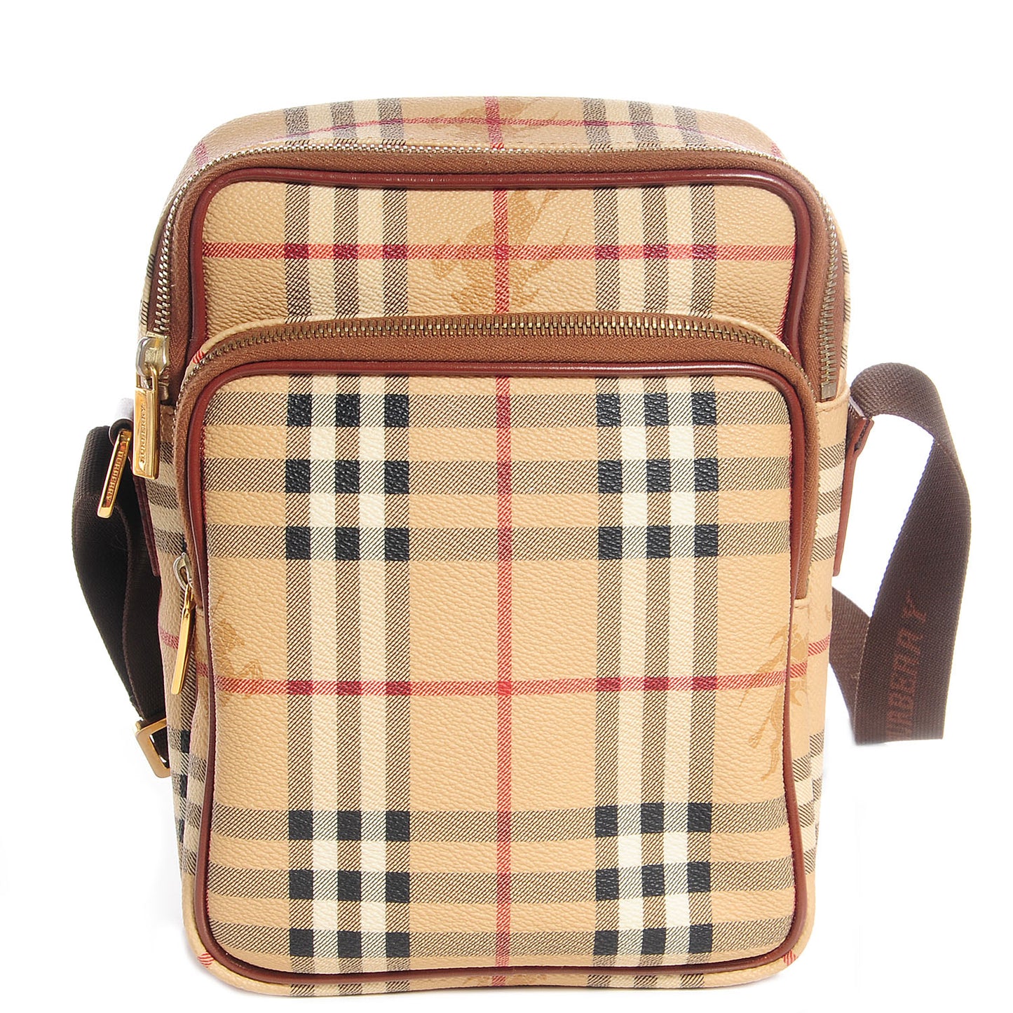 Haymarket Check Small Messenger Brown