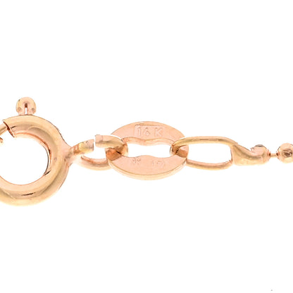 Jennifer Meyer 18K Rose Gold Diamond Large Clover Pendant Necklace 4 of 4