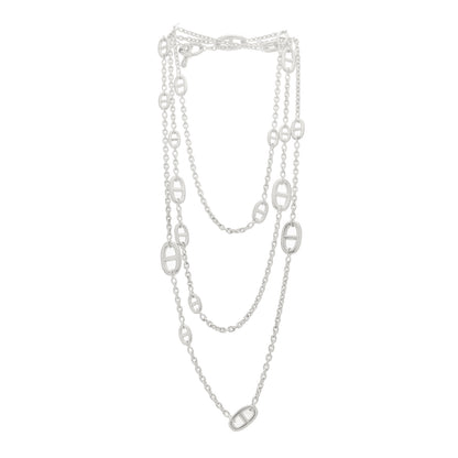 Hermes Sterling Silver Farandole Necklace 160 3 of 6